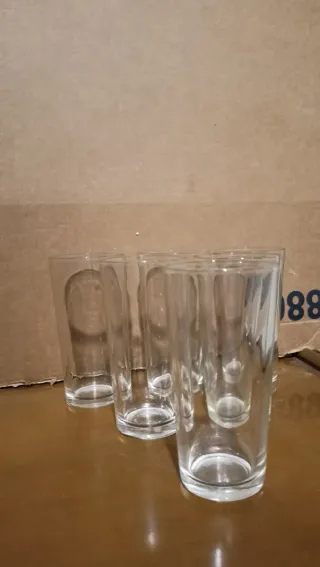 6 bicchieri piatti antichi di vino Duralex