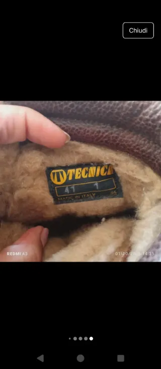 Scarponi invernali foderati in pelliccia n.41