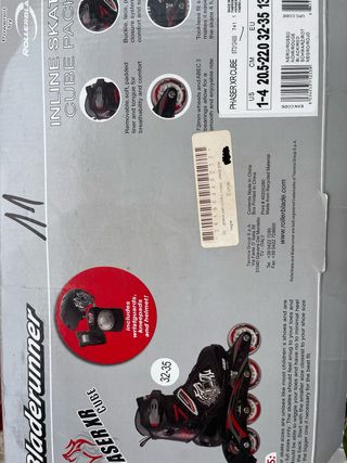 Patines en línea para niño num, 32-35 (pvp 85€)
