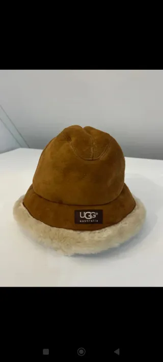 Gorro UGG de piel marrón,talla S