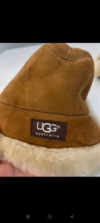Gorro UGG de piel marrón,talla S