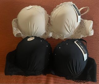 Sutiens Rosa Junho 80C bege e preto