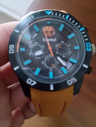 Reloj Timberland Negro Naranja