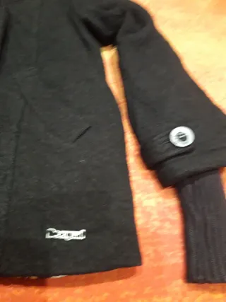 Abrigo Desigual Negro Talla 40