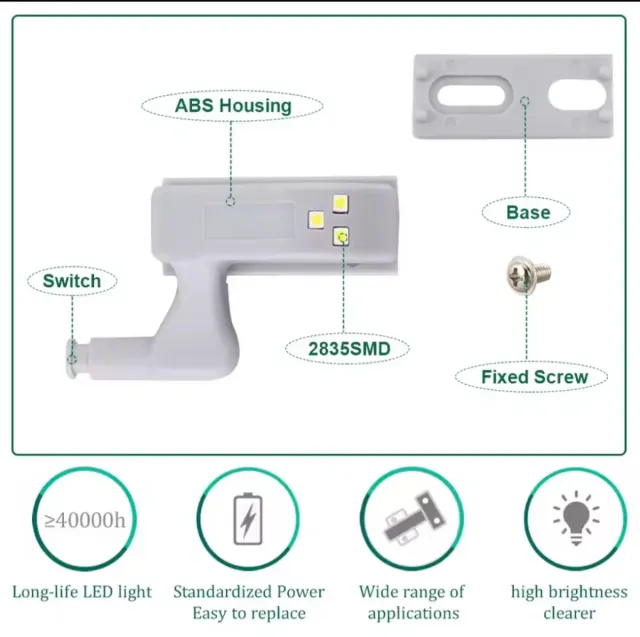 9 Luces LED para Armario
Con o sin pila nuevas