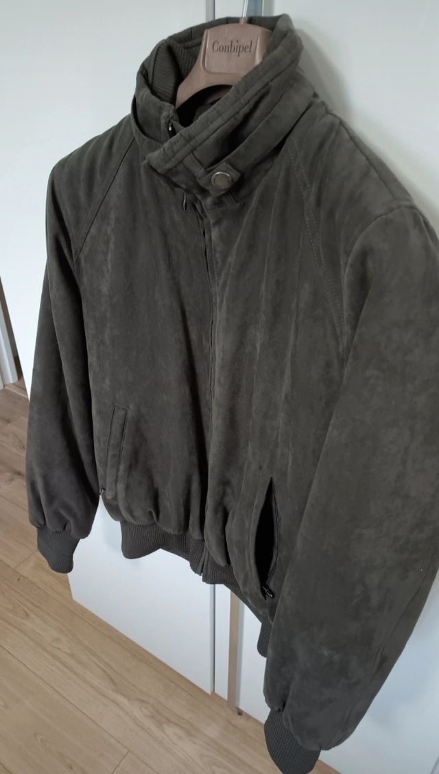 Giacca uomo scamosciata stile Aviazione L