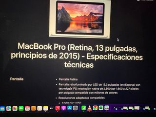 MacBook Pro Retina 2015 Plata