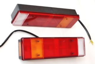 Lote de 2 faros traseros 12 V 24 V para chasis