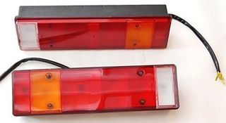 Lote de 2 faros traseros 12 V 24 V para chasis