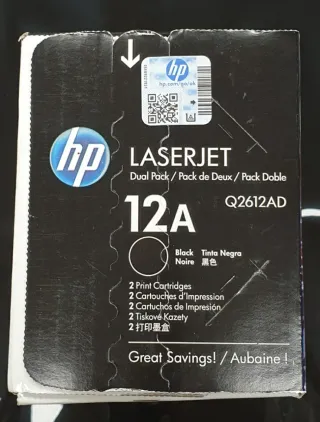 Pack 2 Toners HP LaserJet 12A Q2612AD