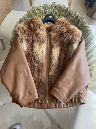 Cazadora Piel Marrón