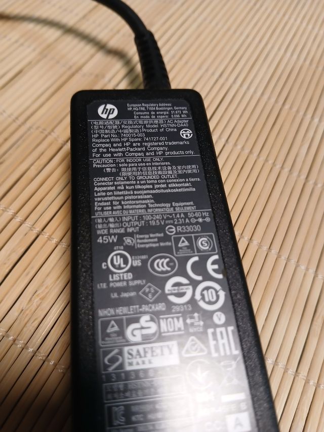 Cargador HP 19.5V 2.31A