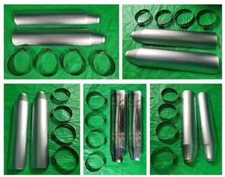 Protectores de escape satinados Harley Davidson