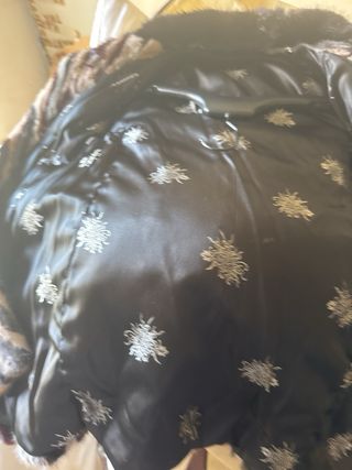 Chaquetón de piel multicolor