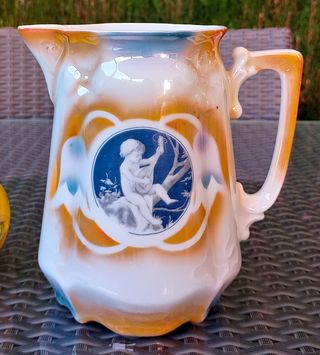 Jarra antigua vintage de 1930 porcelana victoriana