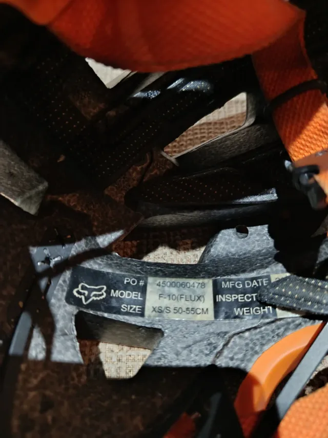 Casco MTB Fox Naranja talla 50-55