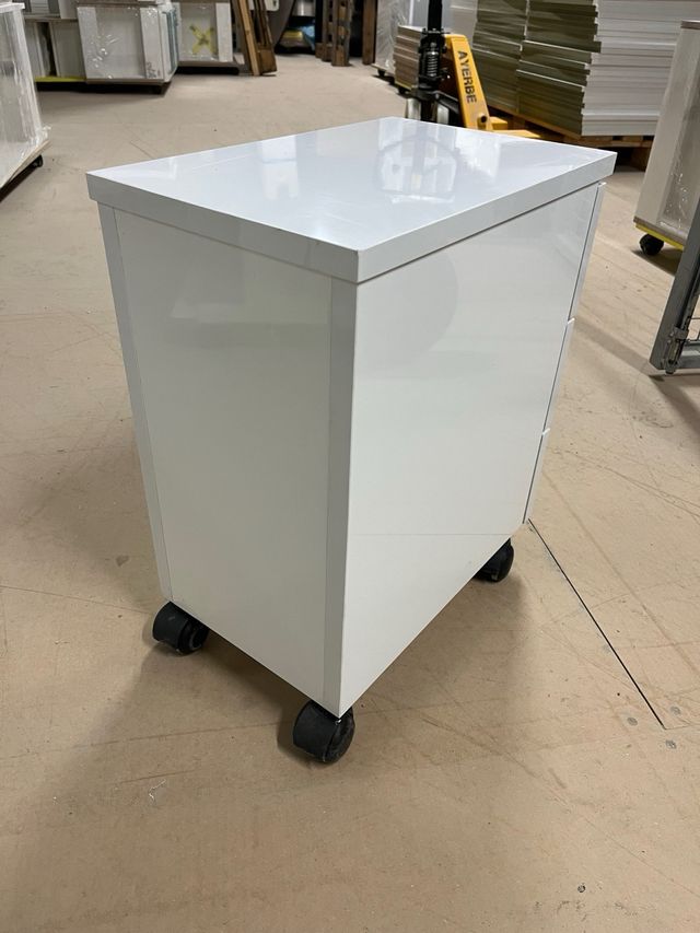 Mueble cajonera rodante blanco 3 cajones