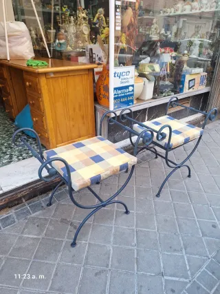 Pareja d banquetes Hierro Forjado 2×80e unidad 40e