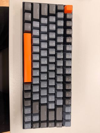 Teclado Mecánico 75% Gris Naranja