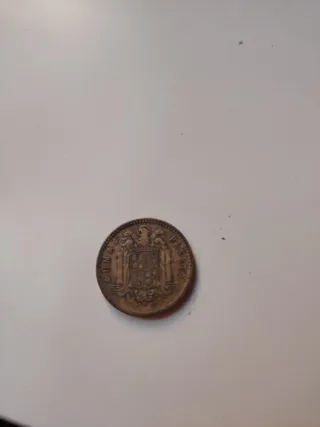 Moneda 1 Peseta 1947 Franco con estrellas