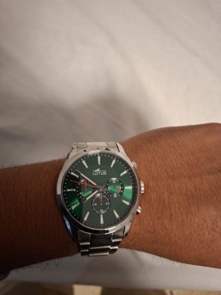 Reloj Lotus Chrono Esfera Verde
