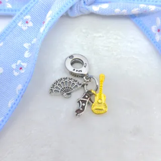 CHARM FLAMENCO TRIPLE COLGANTE