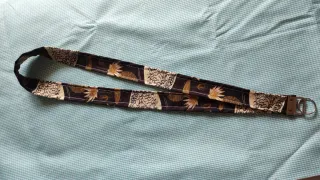 Lanyard tela estampado flores