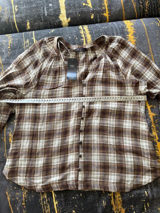 Camisa cuadros Marks & Spencer talla 38