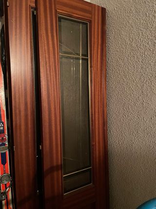Puertas macizas madera con marco