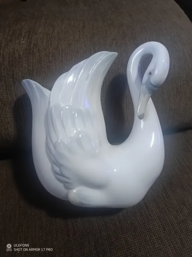 Cisne Lladro Zaphir Porcelana Blanca
