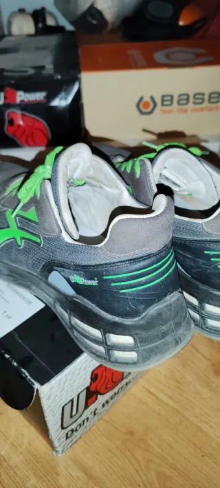 Zapatillas U Power Talla 45 Gris/Verde