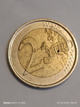 Moneda 2 Euros España Park Güell Gaudí 2014