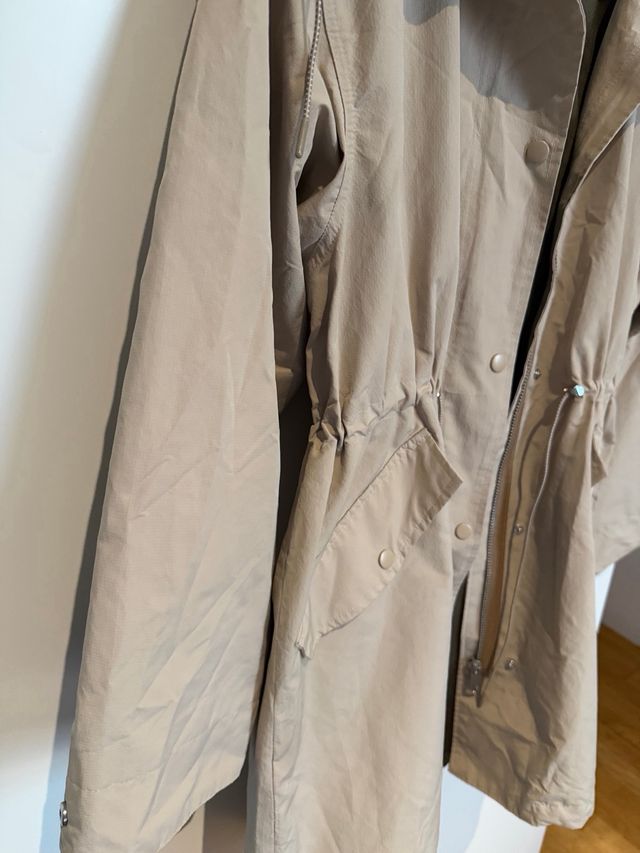 Parka H&M Beige y Marrón