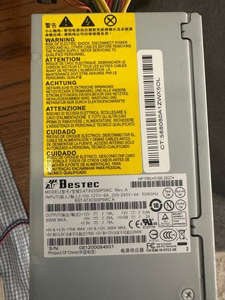 Fuente Alimentación Bestec ATX 300W