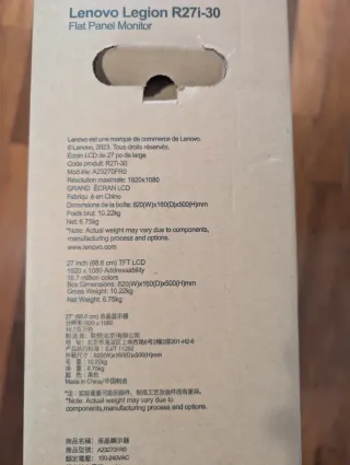 Monitor Lenovo Legion R27i-30