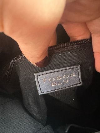Borsa Tosca Blu Pelle Blu/Grigio