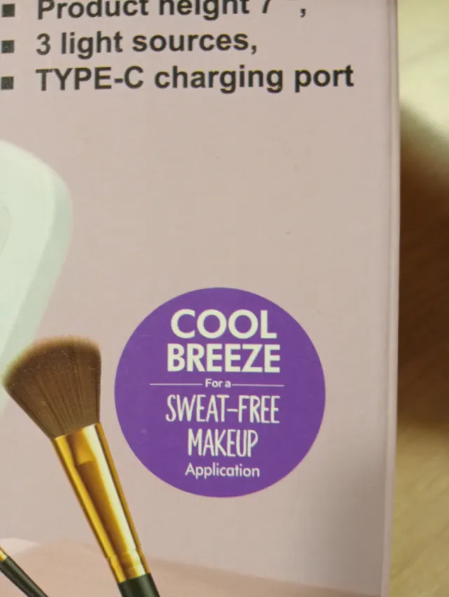 Espejo tocador con luz y carga USB-C