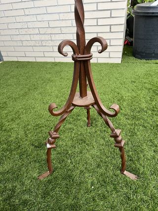 Candelabro Forja Roche Bobois marrón forja