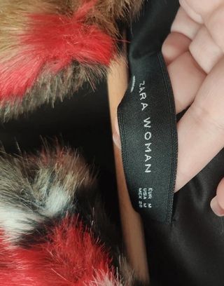 Abrigo pelo colores multicolor ZARA otoño invierno