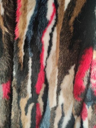 Abrigo pelo colores multicolor ZARA otoño invierno