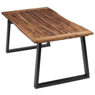 vidaXL Mesa de comedor madera maciza de acacia