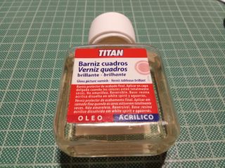 Barniz cuadros brillante 100ml TITAN Oleo/Acrilico