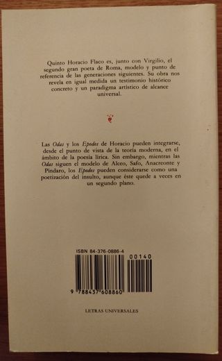 10€ por libro. Cátedra Letras Universales