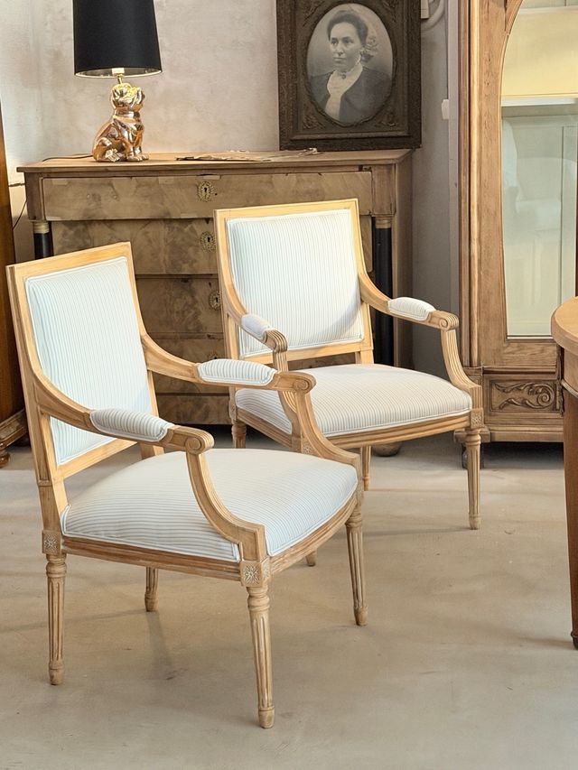 Pareja de butacas bergère francesas