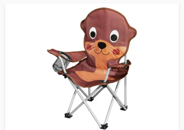 Silla de camping infantil con diseño de nutria