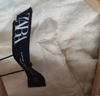 Abrigo largo/midi cruzado lana Zara con solapas y 