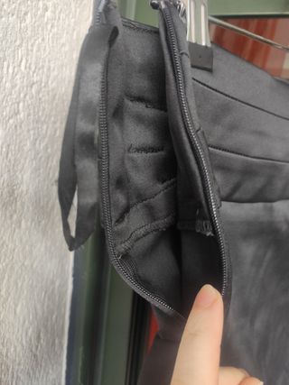 Falda negra vestir con lazo