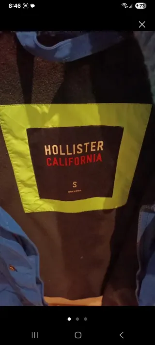 Chaqueta Azul Hollister