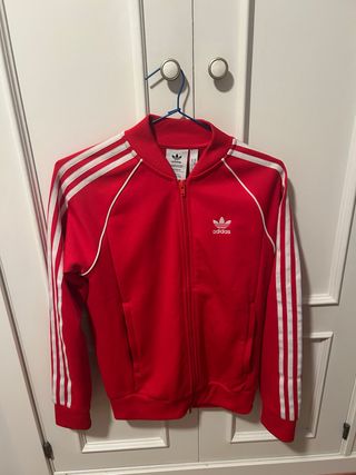 Chaqueta Adidas Roja Mujer