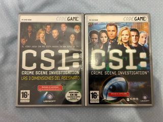 Pack 2 Videojuegos de CSI para PC NUEVOS